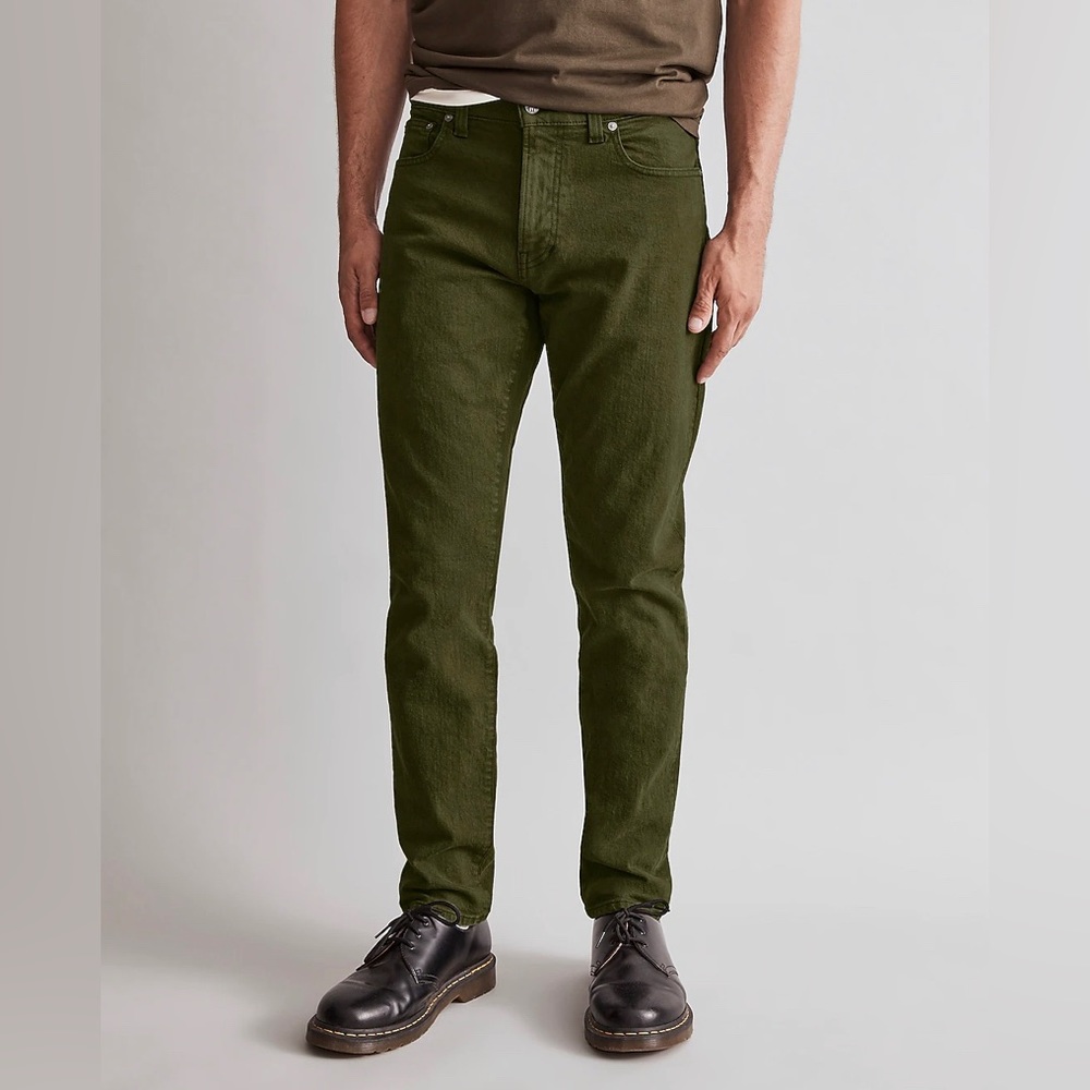 NWT Madewell Mens Garment-Dyed Slim Jeans, size 32/30, NG305 - Picture 1 of 8